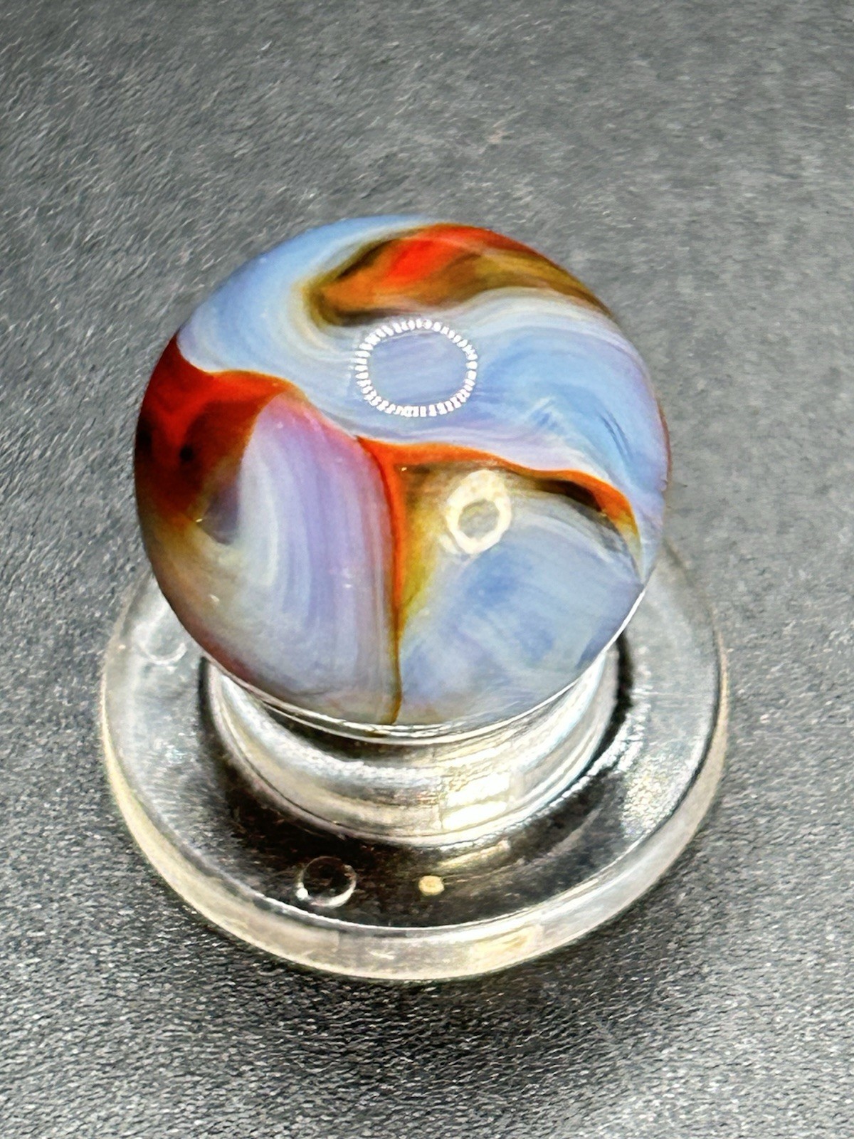 Vintage Alley Ghost Marble 0.591”