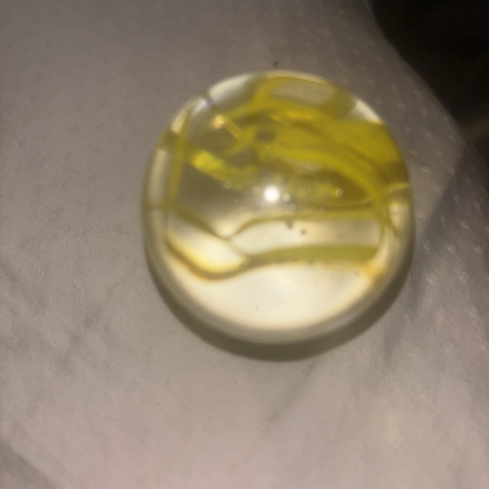 1.63” German Hand Made 12 Band latticinio Polished Marble