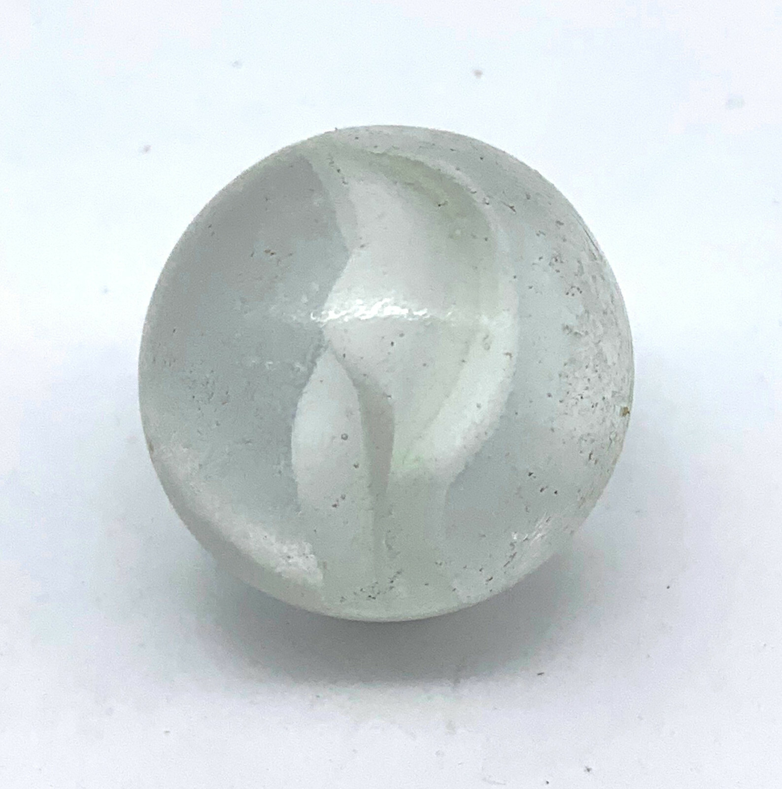 25mm White Cat’s Eye 2004-2006 Glass Mega Marbles Shooters (1″) PK 5 Cats Eye