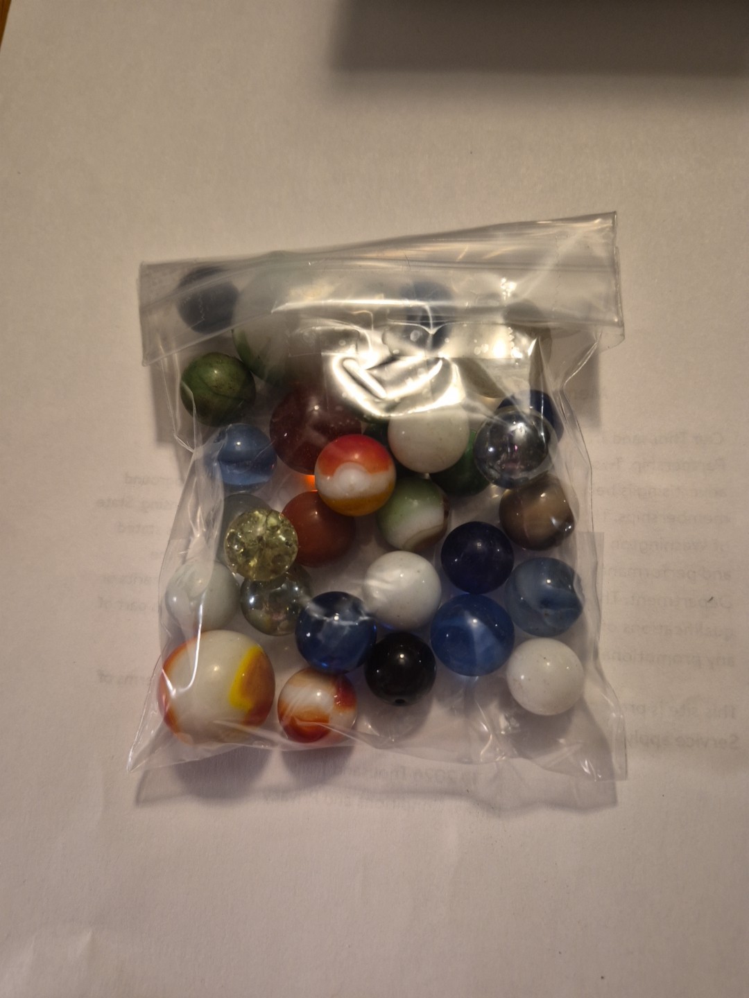 Unbranded Vintage Marble Lot #1. 6.4 Ounces Mixed Colors Mixed Lot