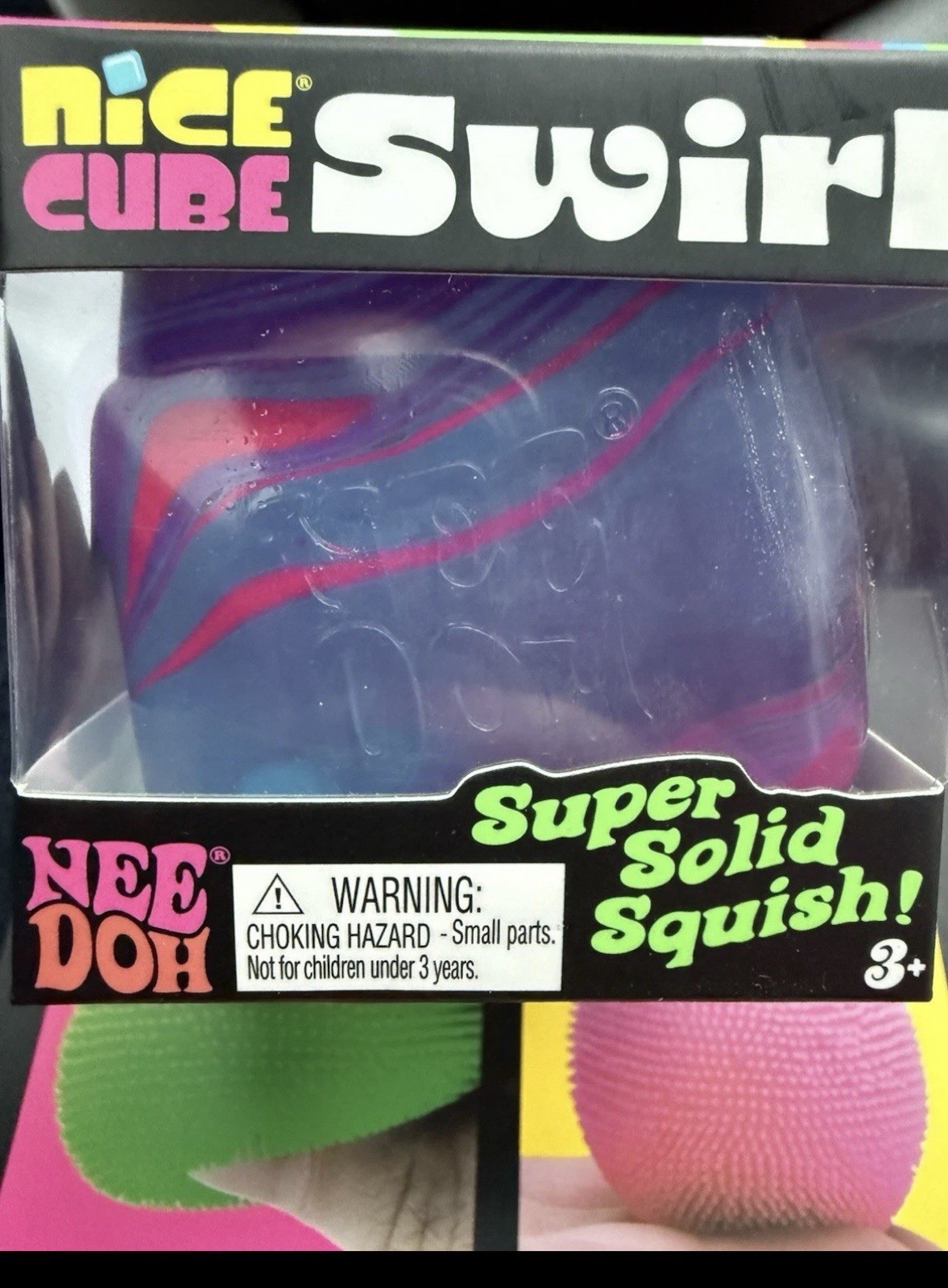 NeeDoh Nice Cube Swirl Super Soild squish
