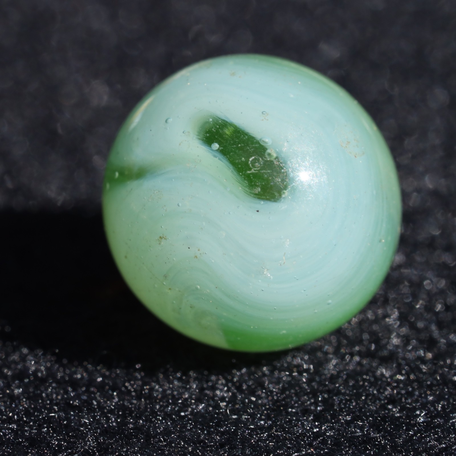 ALLEY Green WV West Virginia Swirl Marble 5/8″ M- Combined Shipping