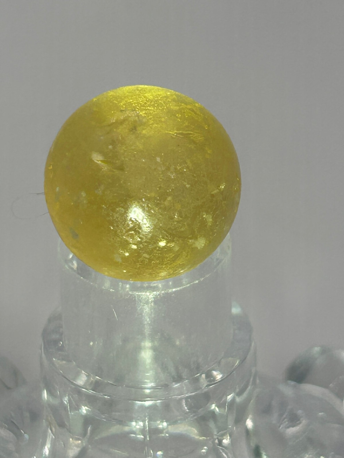 Antique German Yellow Mica Marble 21/32″ Mint M3