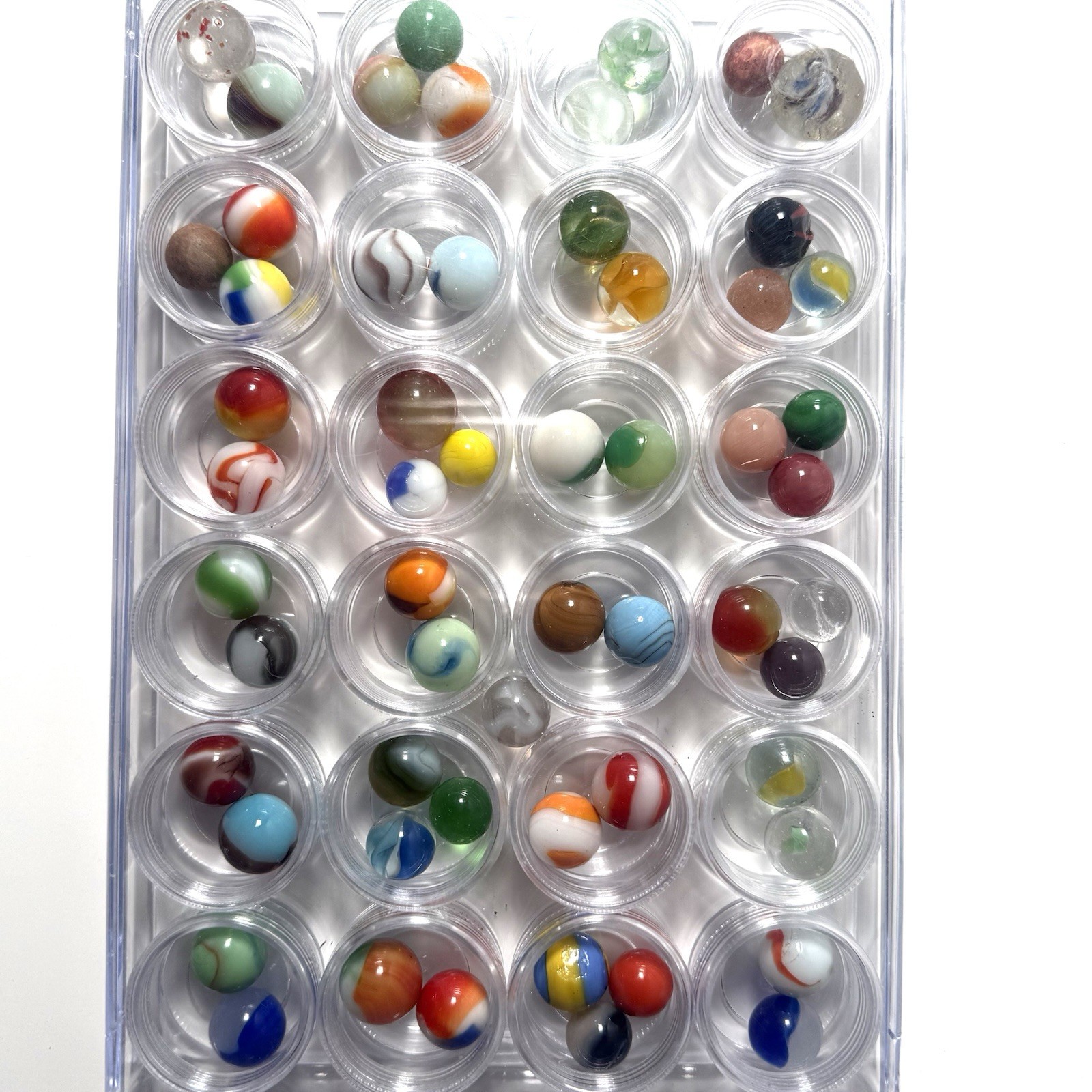 Vintage Marbles Collection Corkscrews Art Swirls Acros UV More Read