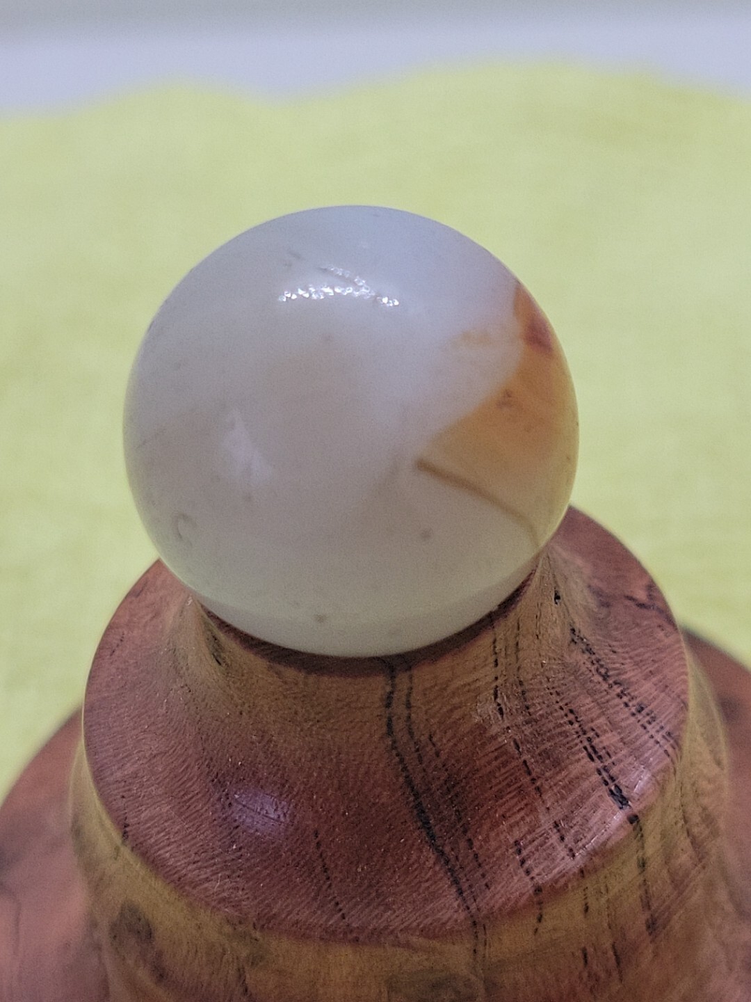 A61~Vintage Arko Agate Carnelian Oxblood Patch 11/16″Rare, VHTF Near Mint Marble