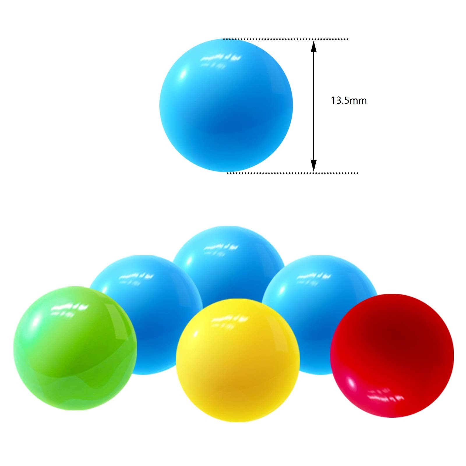 Hotusi 48Pcs Game Replacement Marbles Balls Compatible 13.5Mm, Blue,green,red