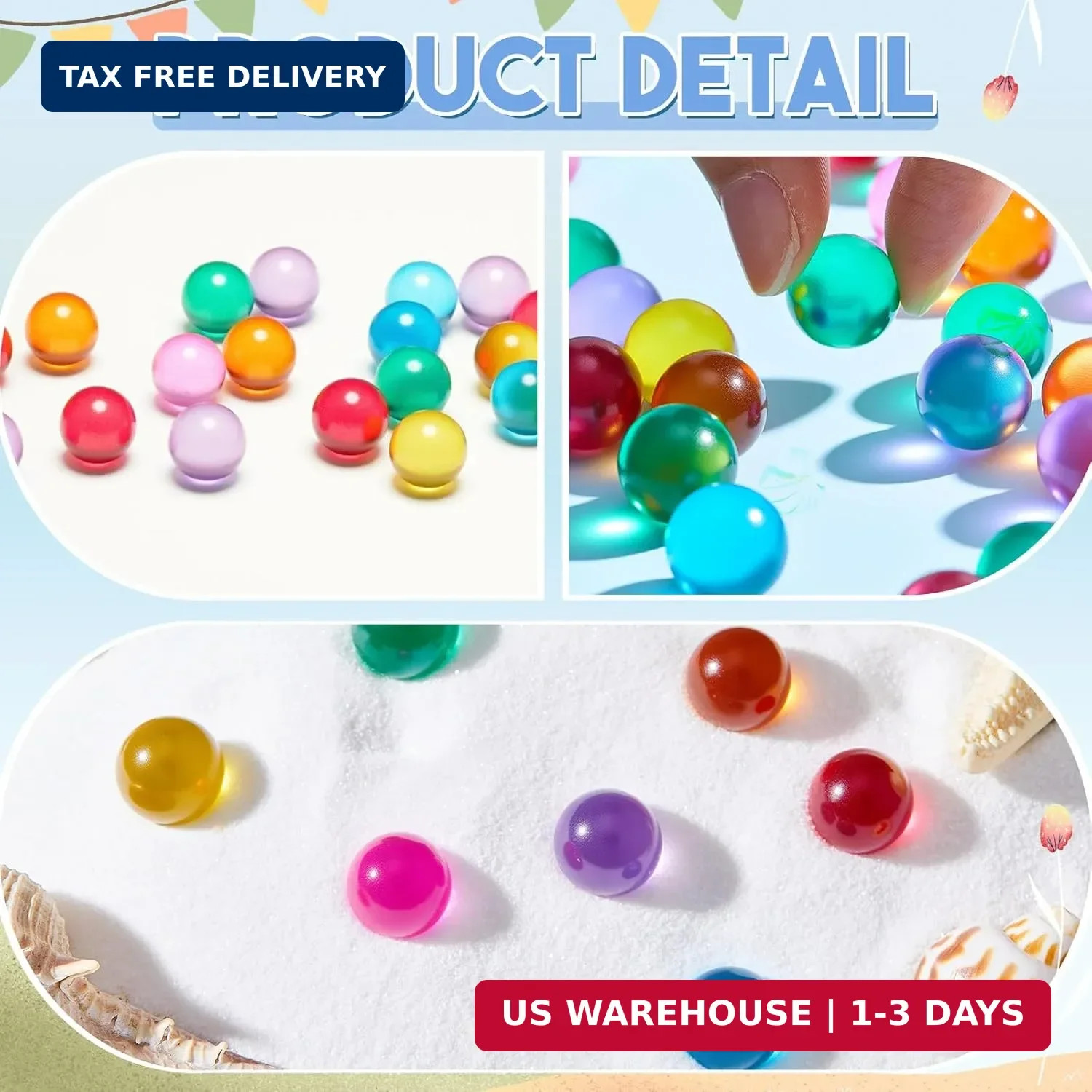 Sotiff 1000 Pieces Marbles Bulk Cats Eyes Glass Marbles Color Mixing 0.55 Inch S