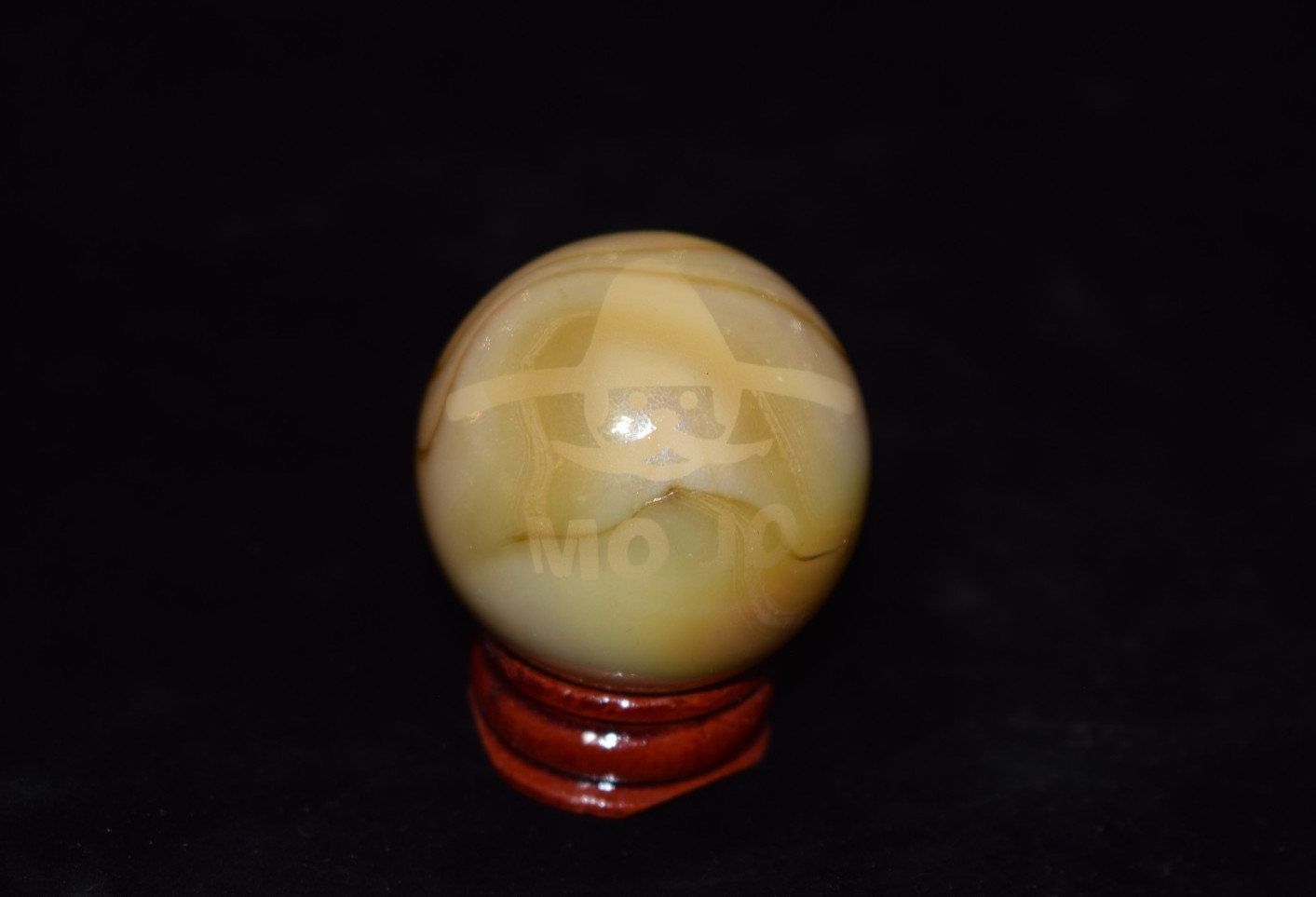 👴👵⏩ HTF Retired VACOR MO JO 🤠Logo collectors marble🦶Toebreaker size 1.670″