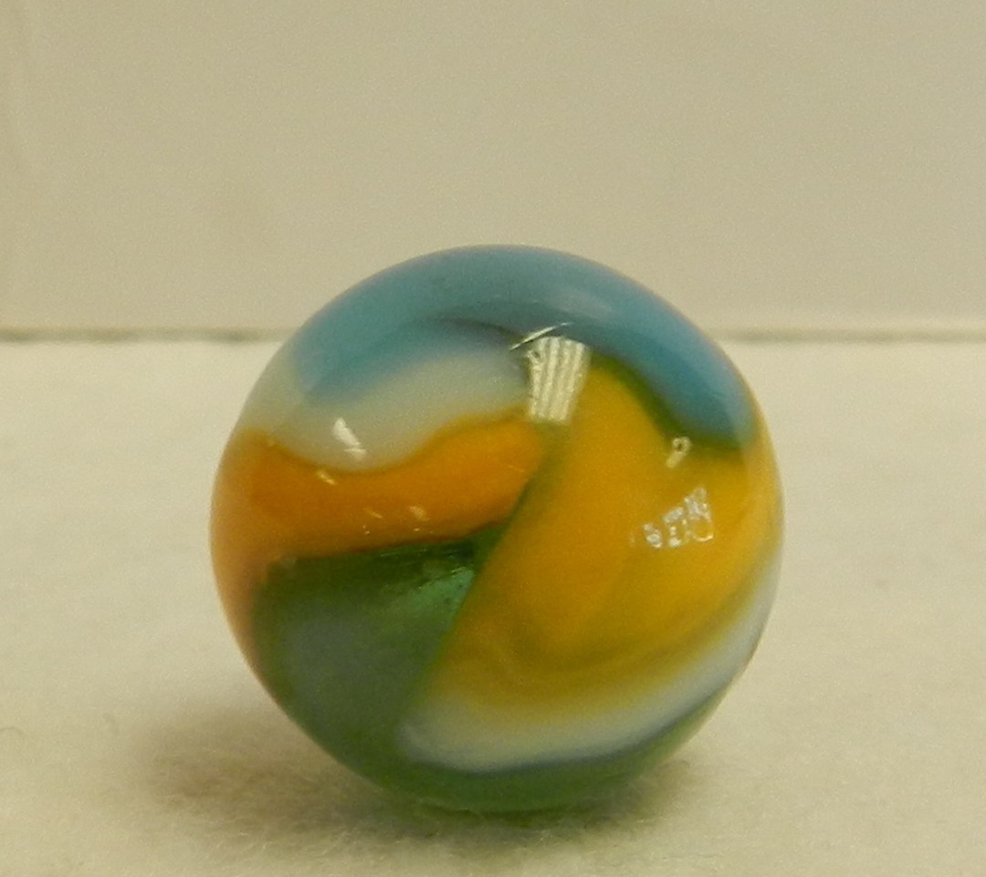 #21035m Beautiful Peltier Glass Swirl Marble .69 Inches NM