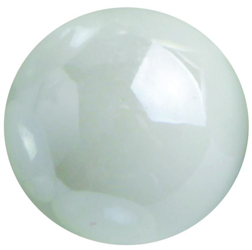 Bulk 14mm “White Pearly” Glass Game Marbles (.55 inch) – Pack of 50 Iridescent