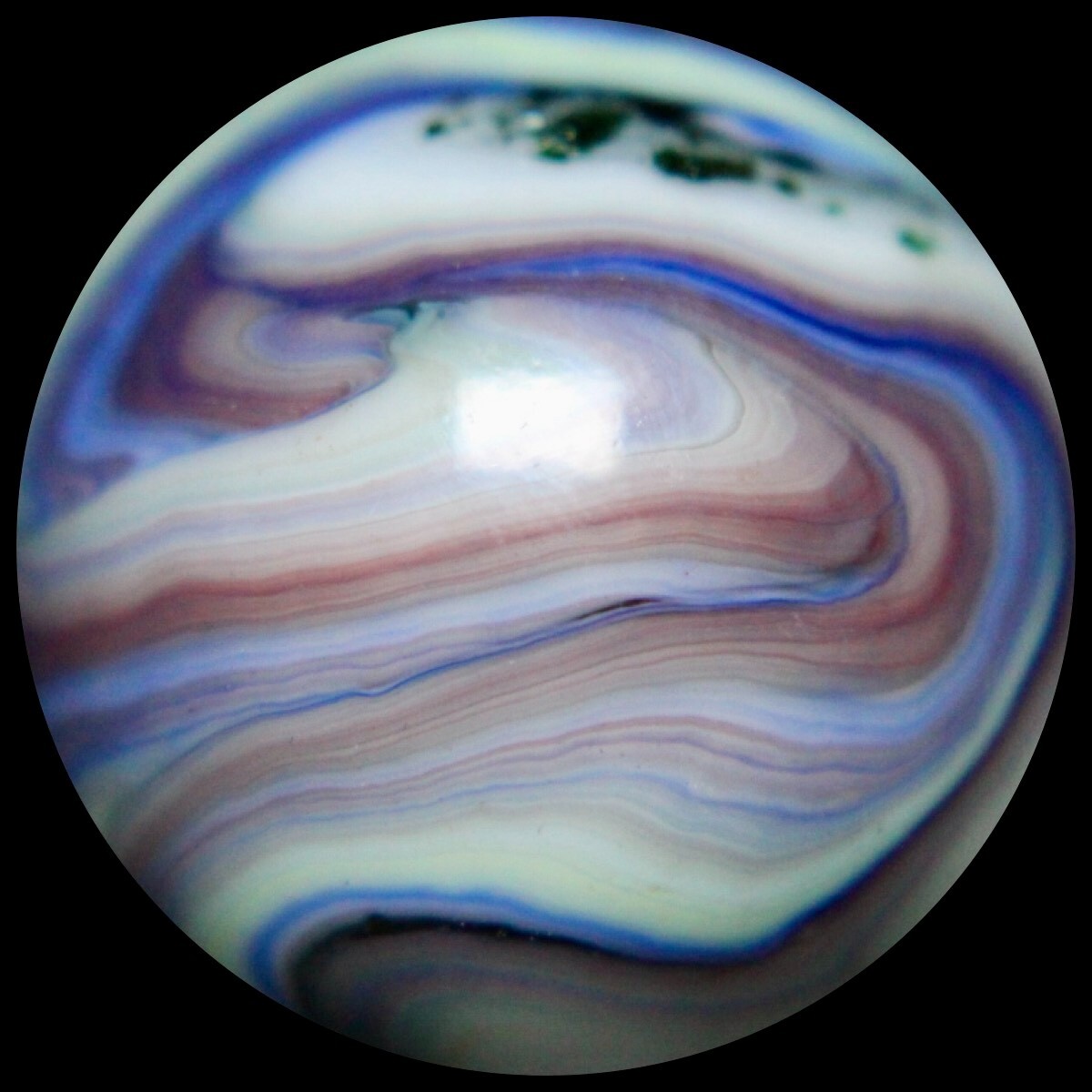 JABO Premium Opaque Marble Collector Series: Lavender Mica Watercolor