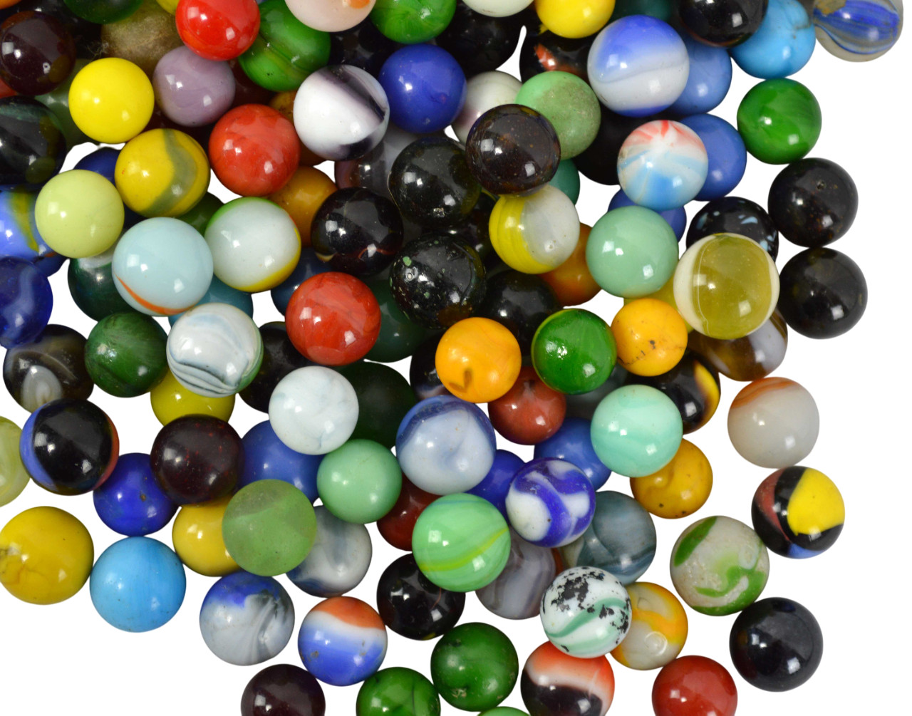 Vintage Player Marble Lot 300+ Mix Variety Unique Collection 13mm-16mm