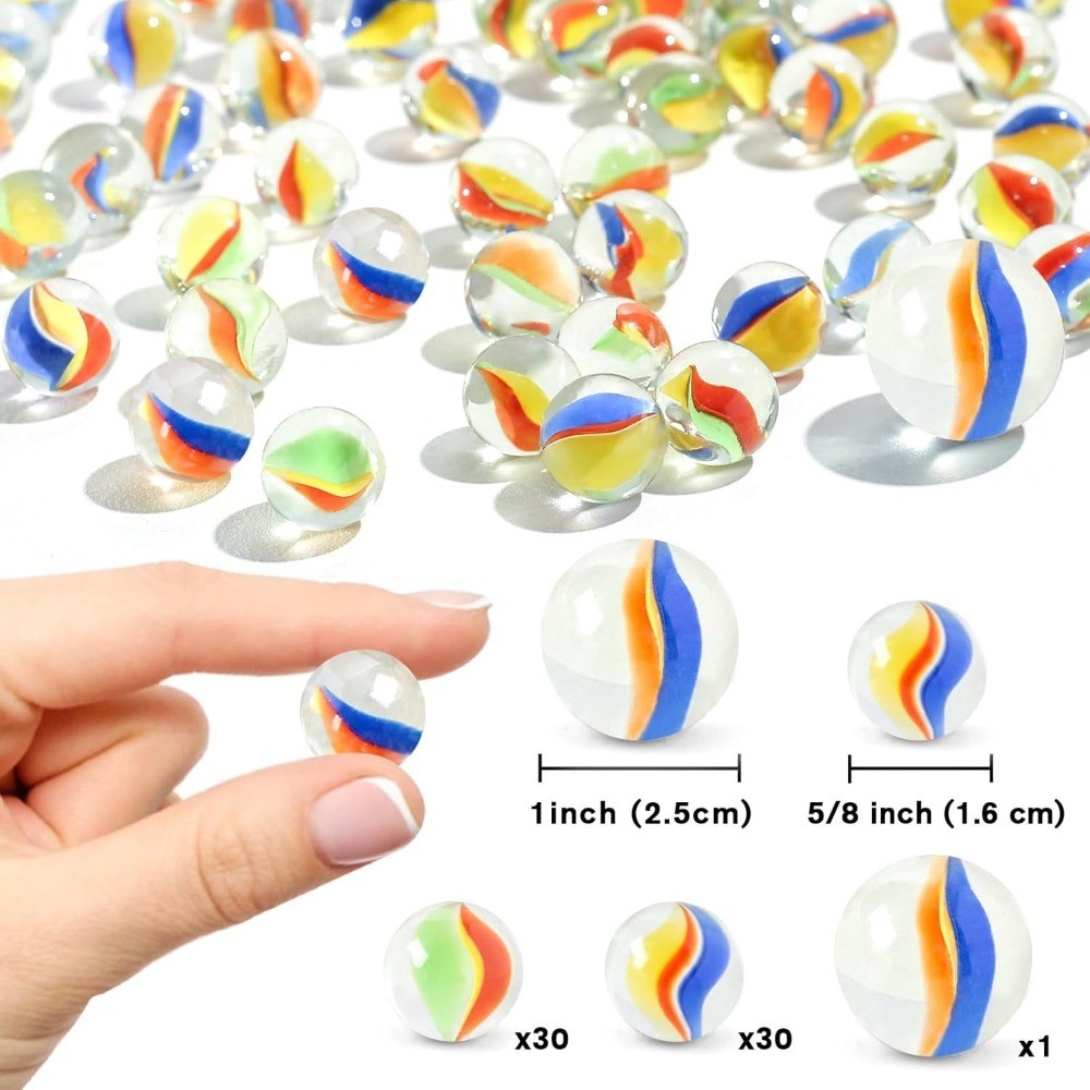 Marbles Games for Kids with 61 PCS Marble Run Set and Gift Box Classroom Craft