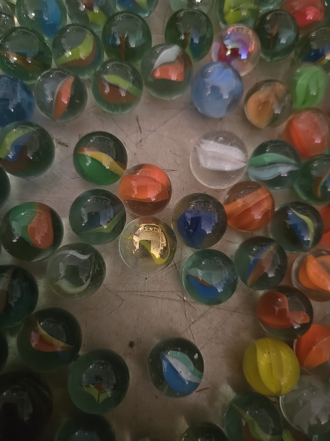 2 Ibs 13 Oz Assorted Vintage Glass Marbles – Lot 12
