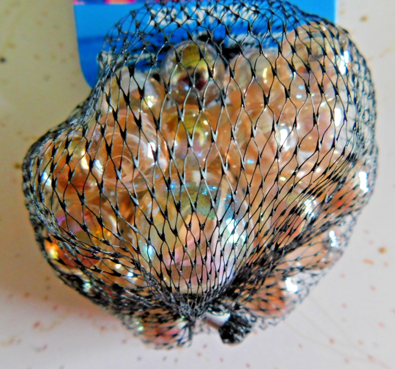 Mega Marble JELLYFISH MARBLE NET 24 Player Marbles & 1 Shooter Marble