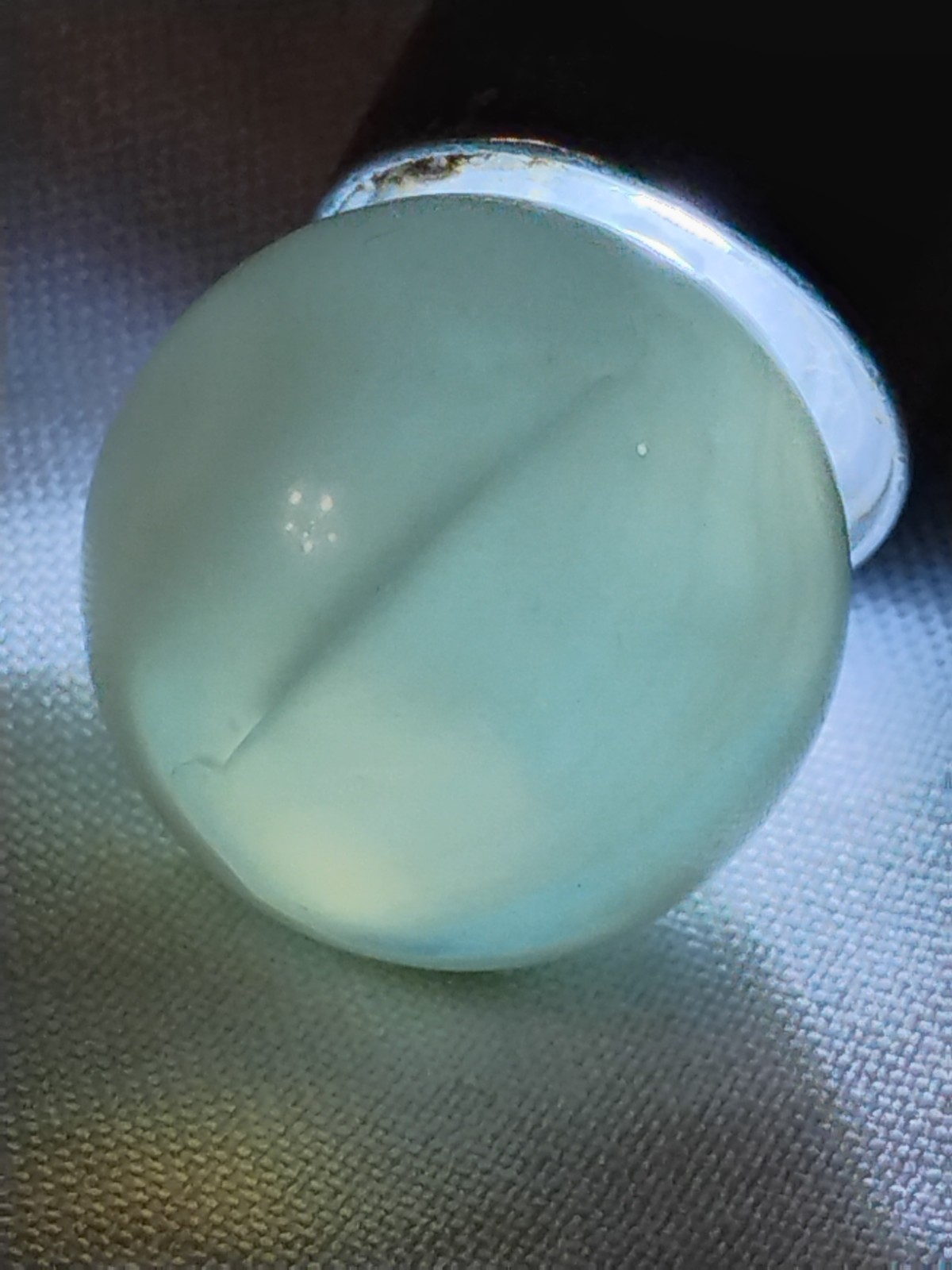 Vintage Vitro Fancy Conqueror Tigers Eye Metallic Blueish Grey Marble ?