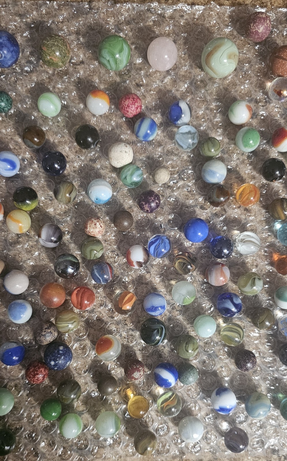 Vintage Marbles Lot Mixed Variety #150 Marbles Estate Find Good Shape