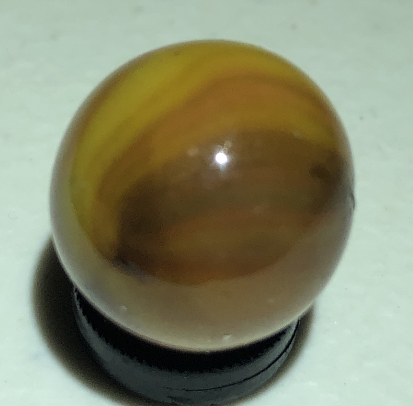 Vintage Marble King Caramel Rainbo Marble, Rainbow Beauty, .55” NM+