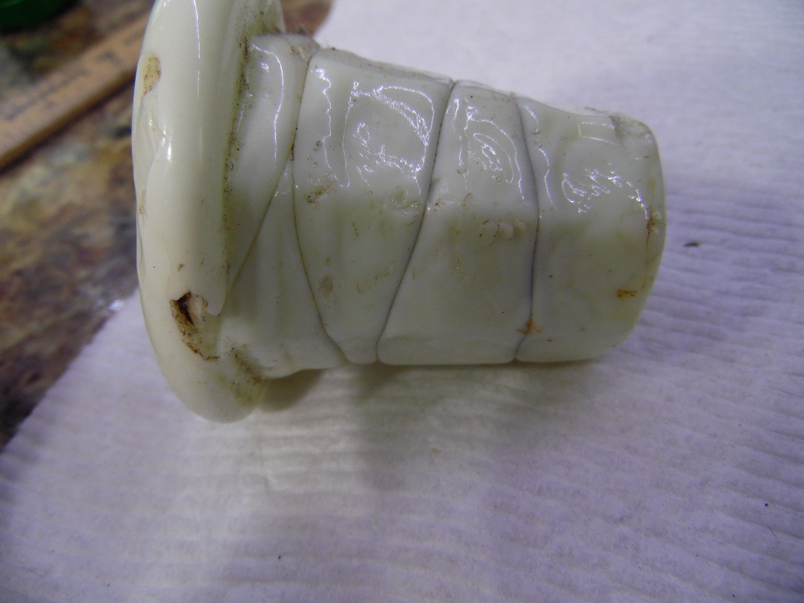 Rare Akro Agate Tumbler Mistake, OOAK, Marked