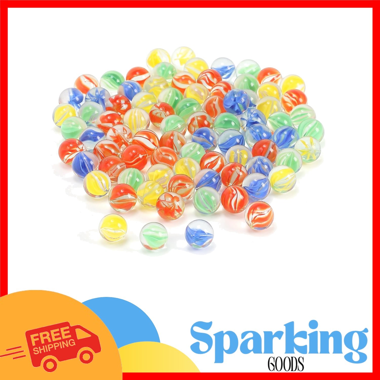 Bulk Set of 400 Non-Toxic Glass Marbles – Perfect for Kids & DIY Projects