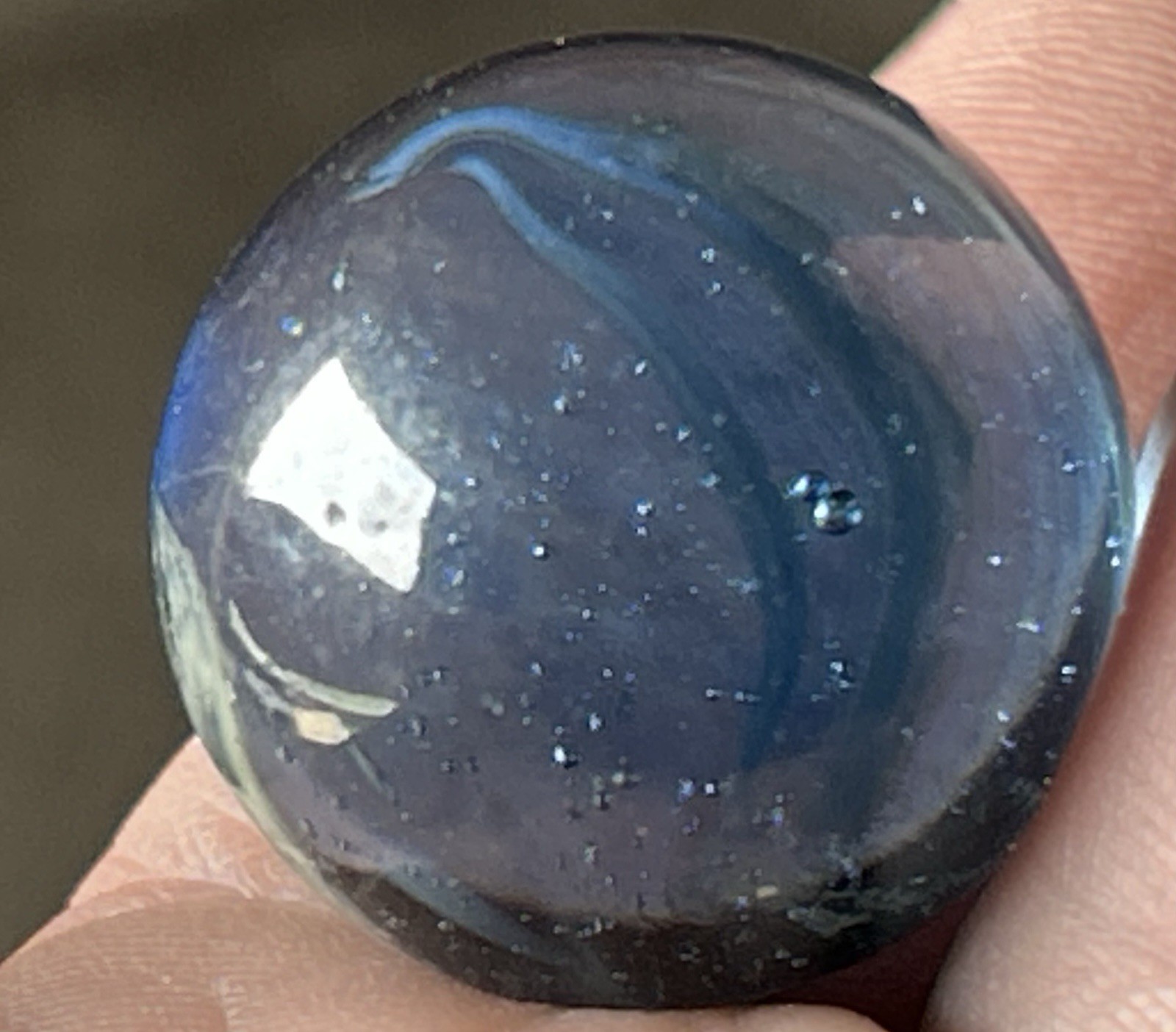 Vintage Akro Agate Or Master Marble 0.90” Multi Color Patch Shooter NM!