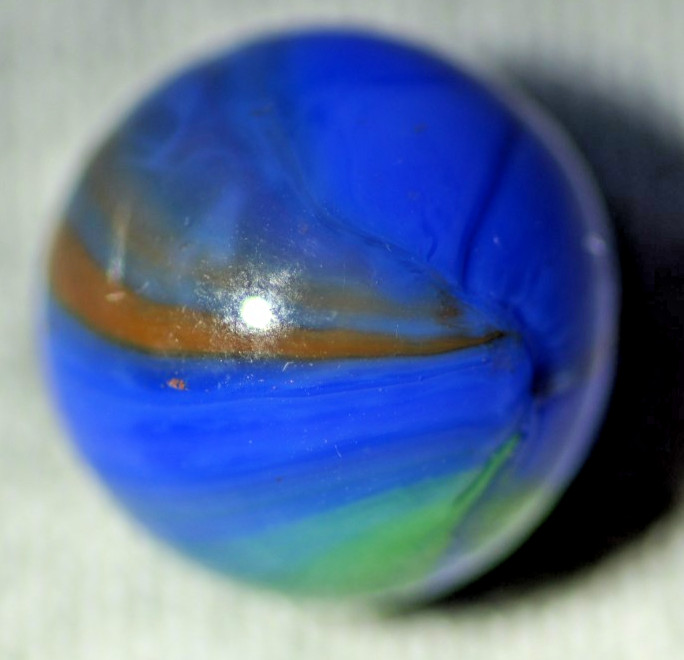 Vacor Early Edition Blue Dolphin Toy Marble, 5/8″ #276