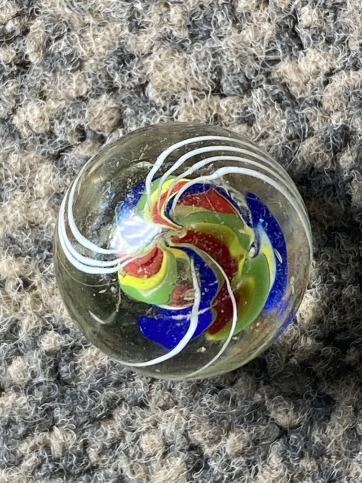 Antique German Marble colourful divided core 15mm 0.60 mint