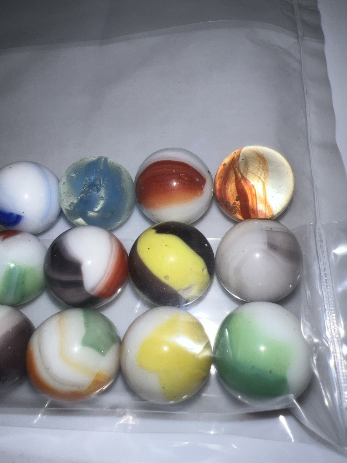 15 Super Nice Old Vintage Marbles, 13.5mm (+r-) M/ NM