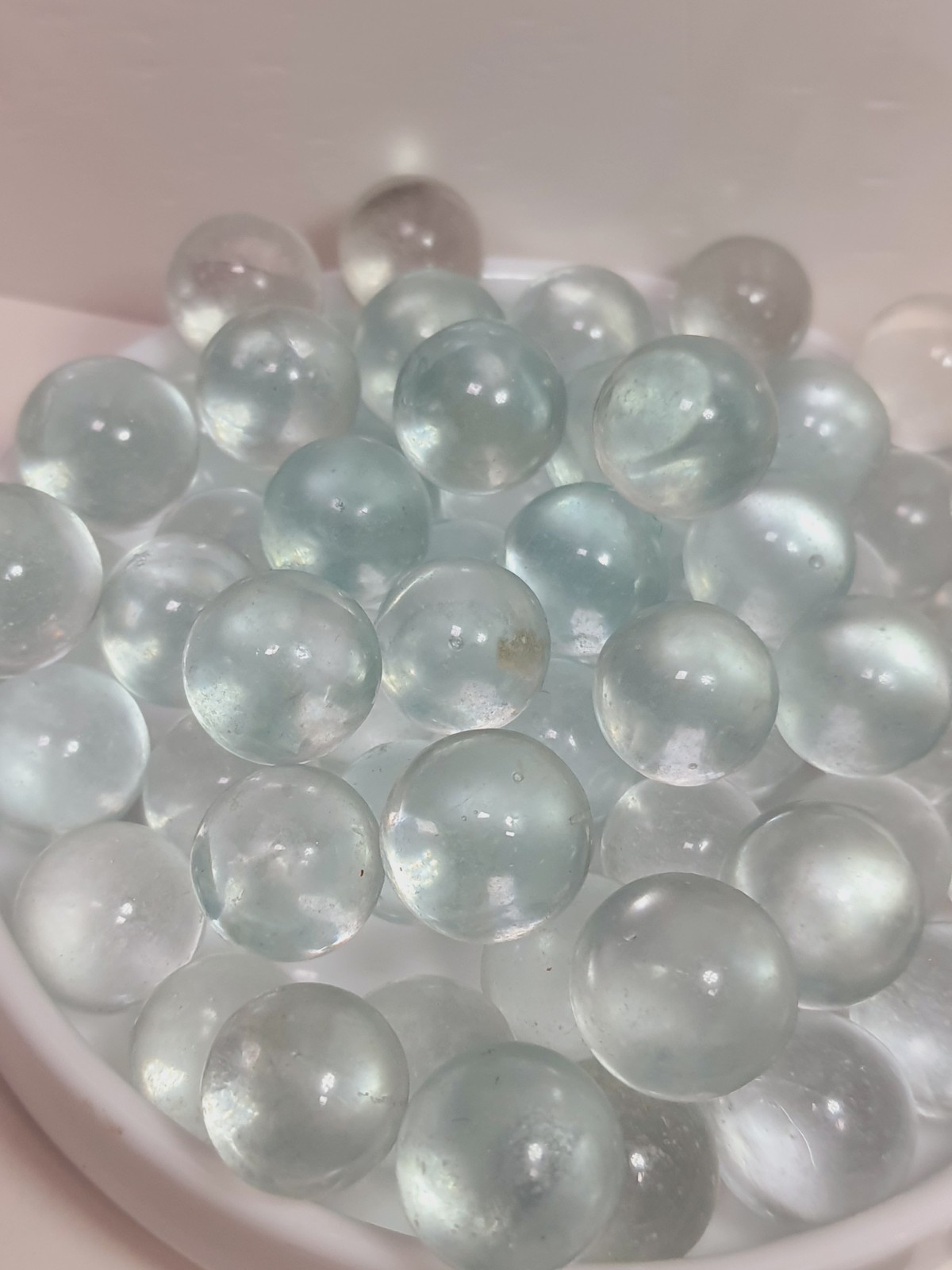 13-14mm Vintage Round Clear Marbles 1/2″ (50 PCs) Decorative Marbles,