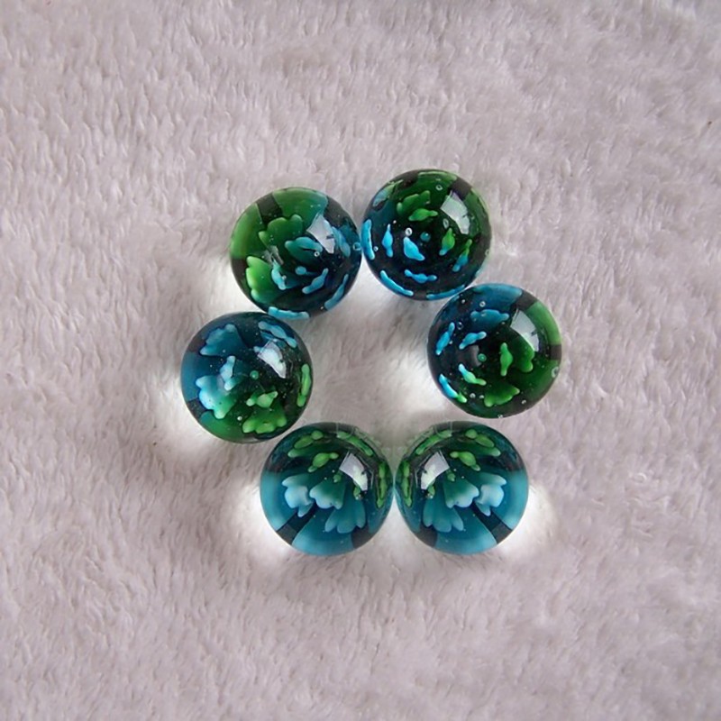 25mm Glass Beads Round Glass Marbles Decorative Ball Craft Ornament DIY Toy Game