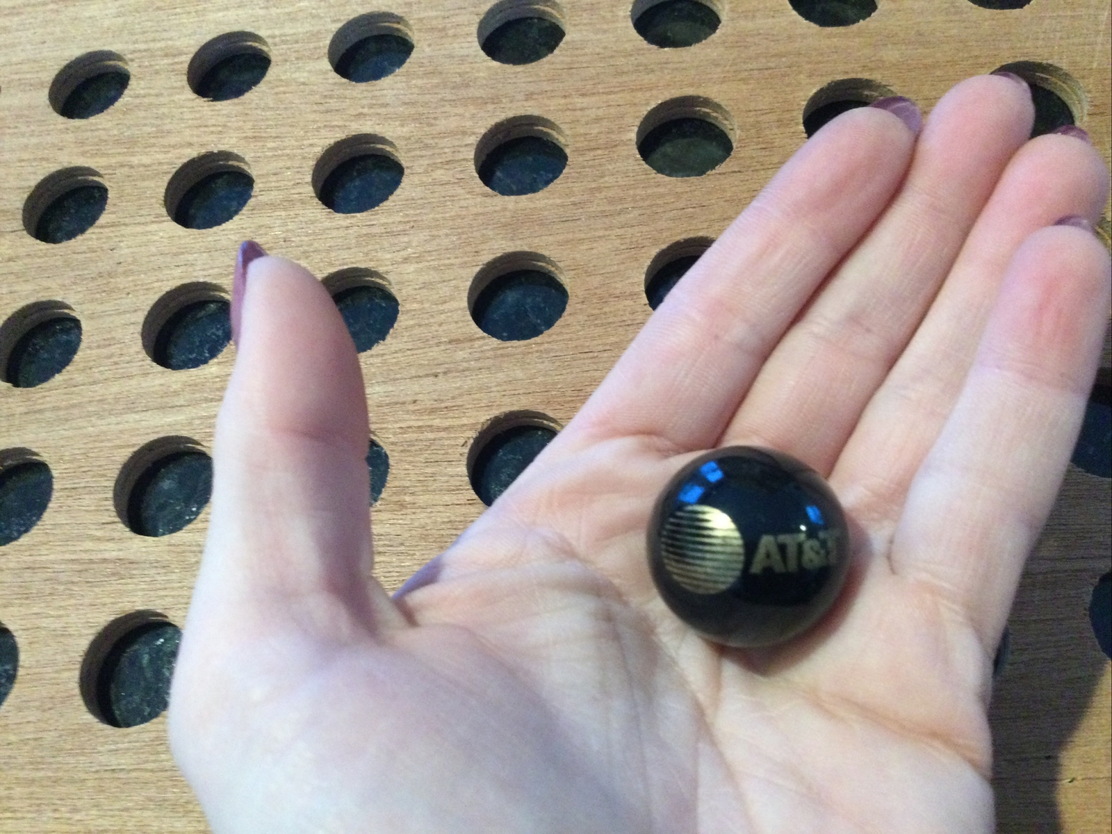 Vintage | “AT&T” Marble | Black & Gold | 1991