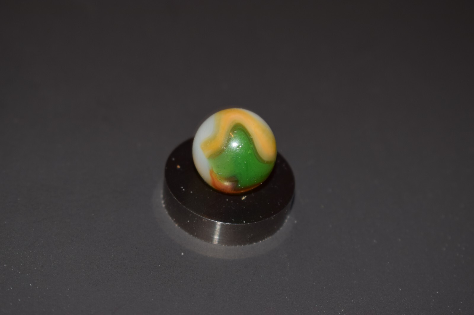 ⭐Akro 🟡🟢🔴 Girl Scout Hybrid Toy Marble Size .625″=5/8″=16mm NM⭐