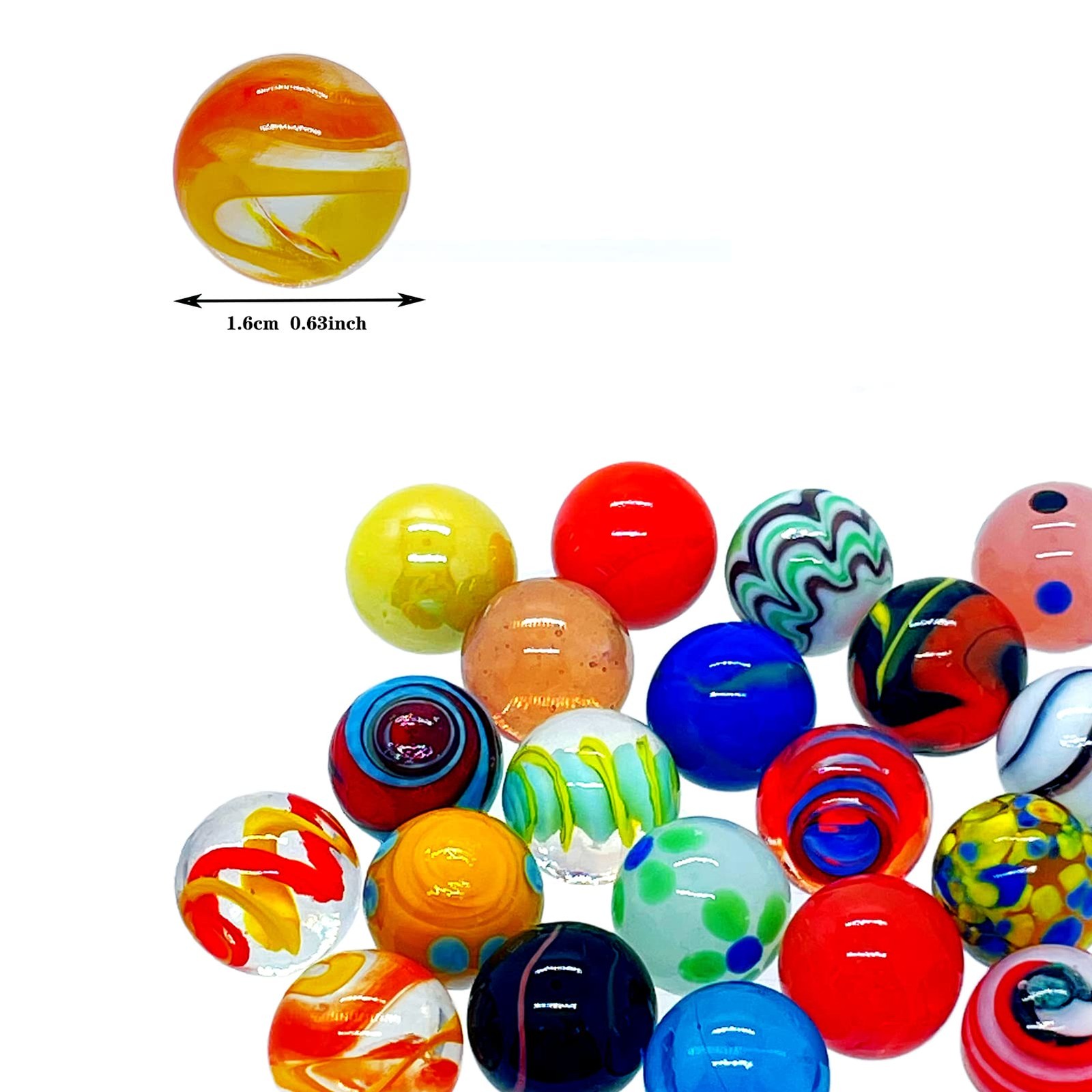 20 Vintage Marbles Bulk for Kids Ages 4-8-12 Hobbyist for Marble Run Track Ga…
