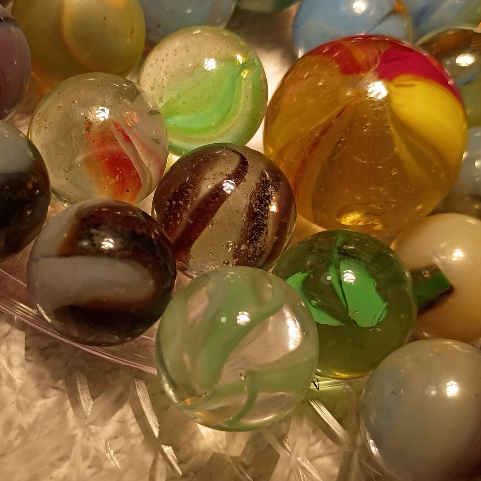 Handmade,Germain, machine,Akro, Vitro Vintage Lot of 50+ MARBLES!! rare! L🤪🤪K!