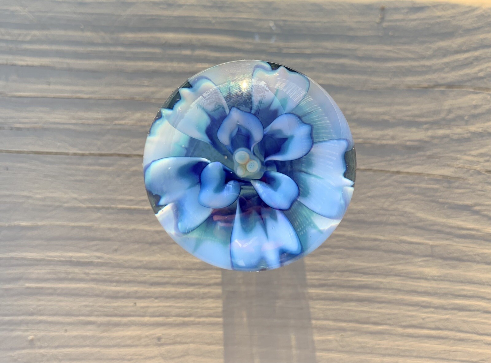 Beautiful blue flower marble large contemporary