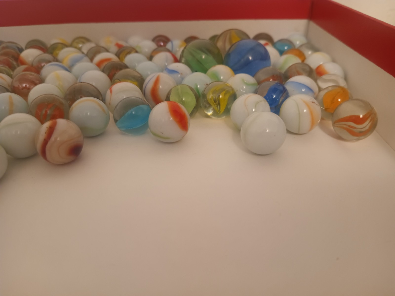 Vintage Marbles Lot Of 190 Cats Eye Others Estate Find 2 Lb 7 Oz