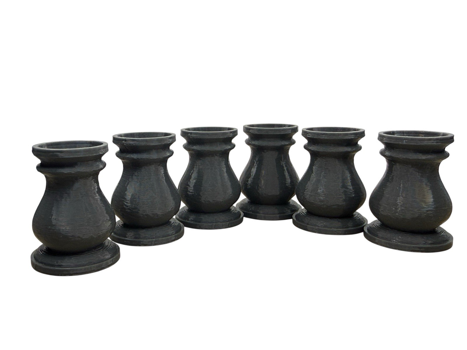 6 Marble Displays – For 5/8″ – 1” Marbles – Lot #8603