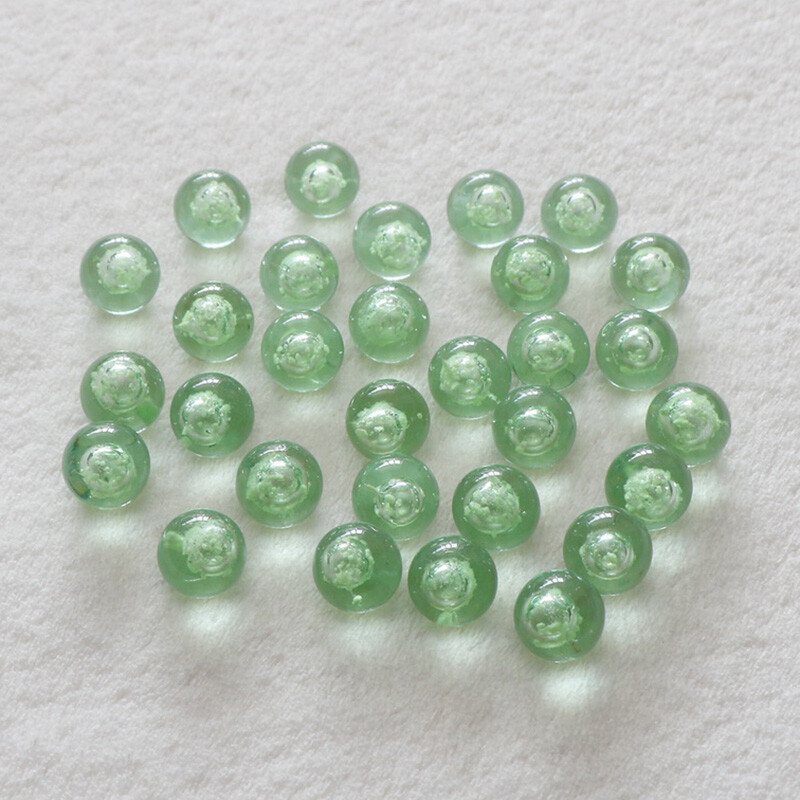 16mm Luminous Coloured Glass Marbles Crystal Sphere Solid Balls Kids Toys Games