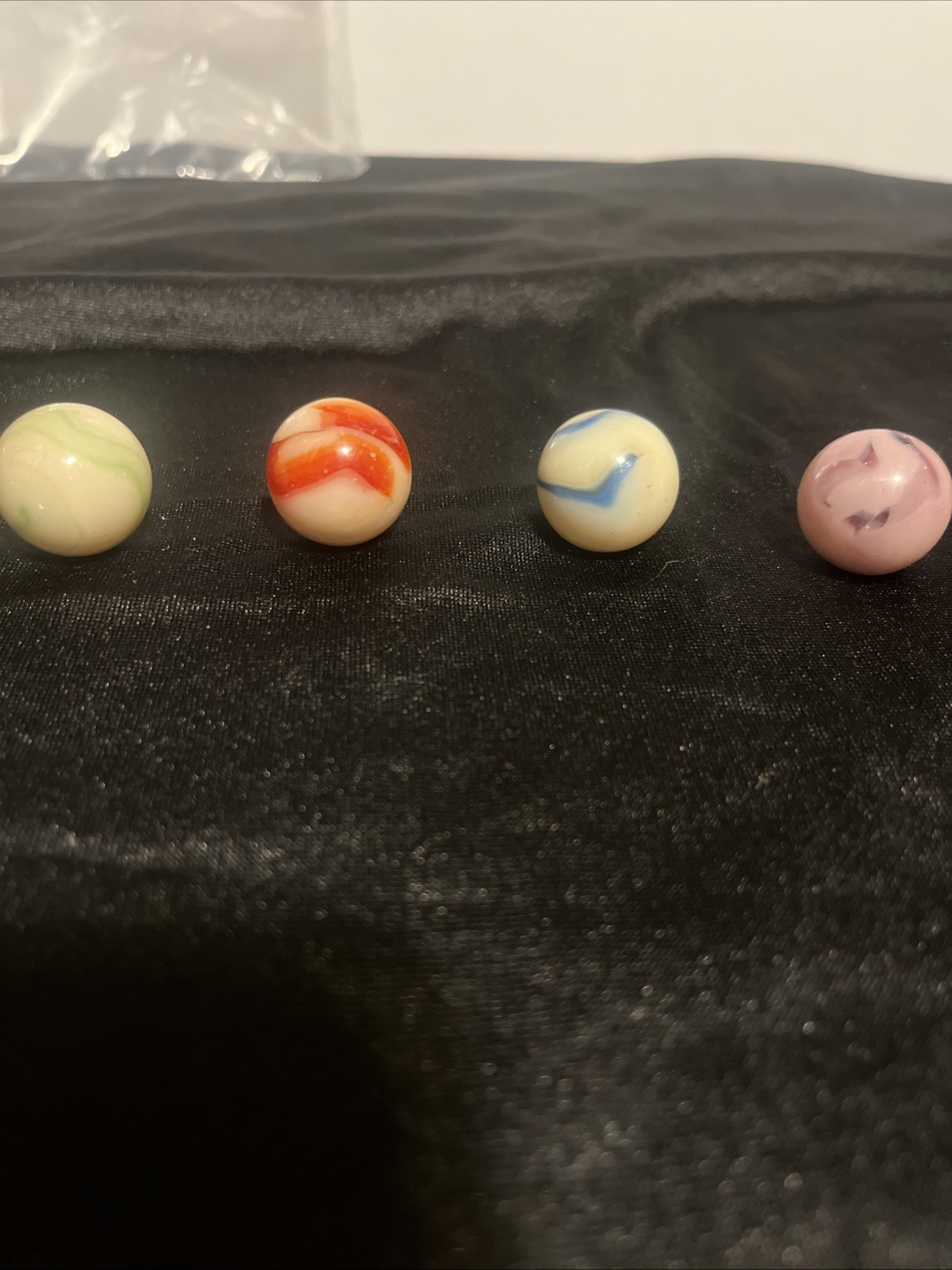 Jabo Classic Uranium/Cadmium Glass Burmese Boulder Shooter Marbles Lot 23+mm