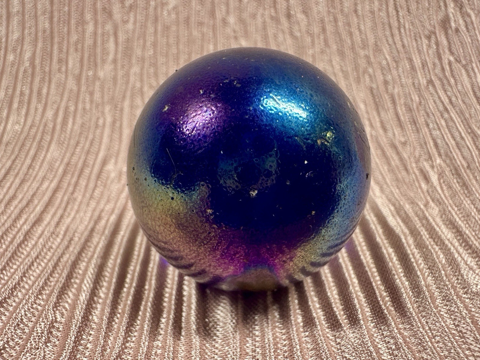 B20 Vintage Large Shooter Marble Purple Blue Iridescent 1.4”