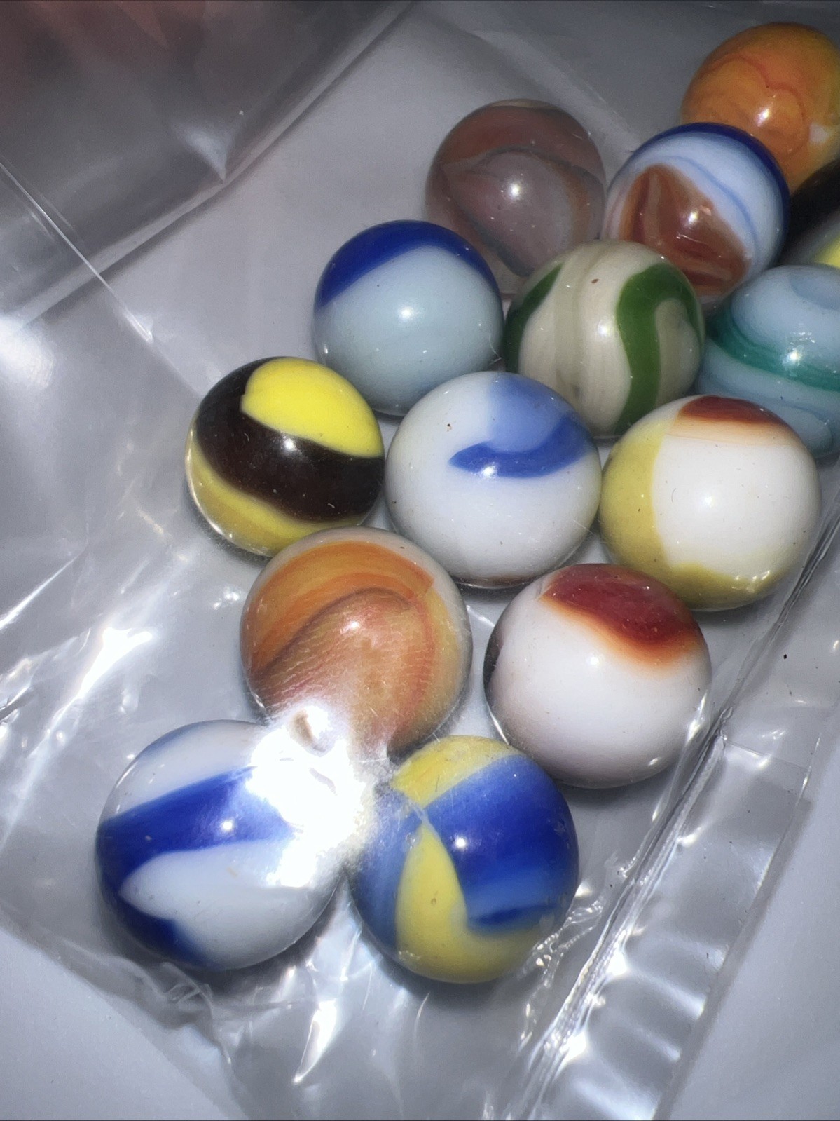 15 Super Nice Old Vintage Marbles, 13.5mm (+r-) Collectibles