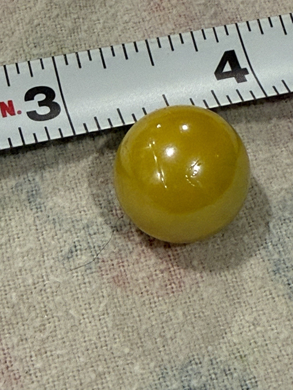 Vintage CAC Rare Yellow Pearl Swirl Christensen Marble