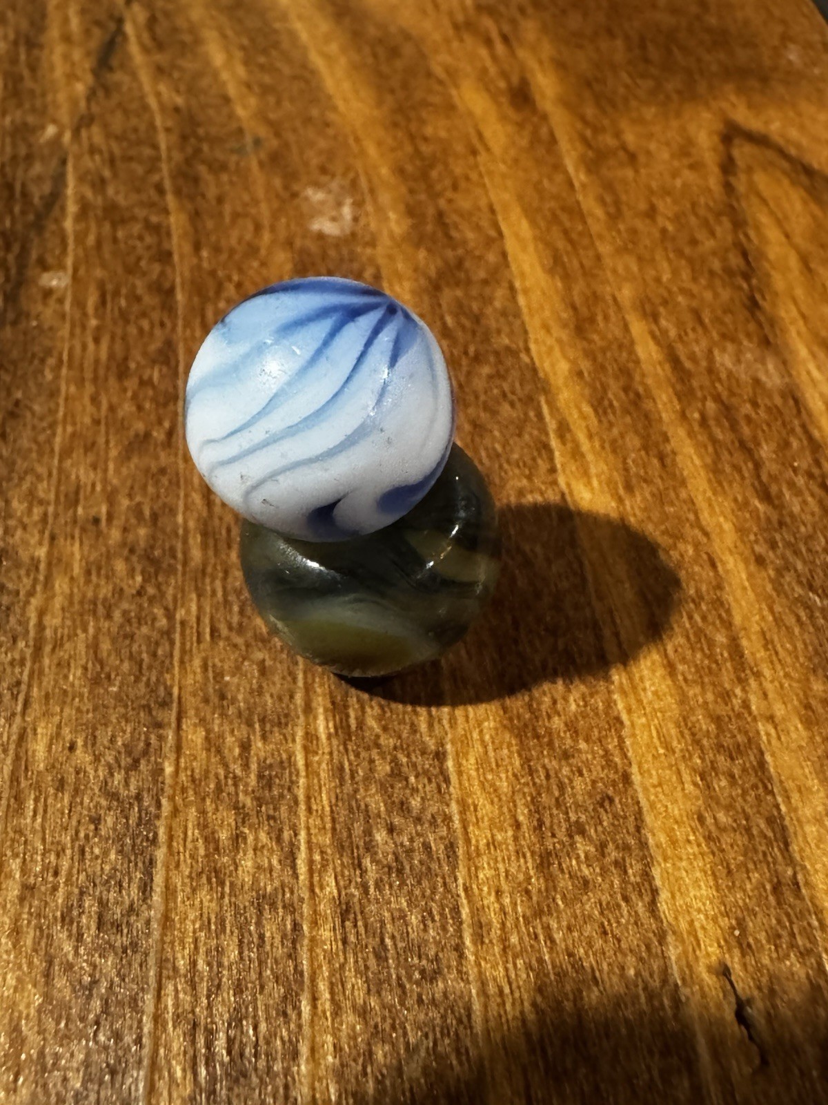 Alley Agate Blue Flame Swirl