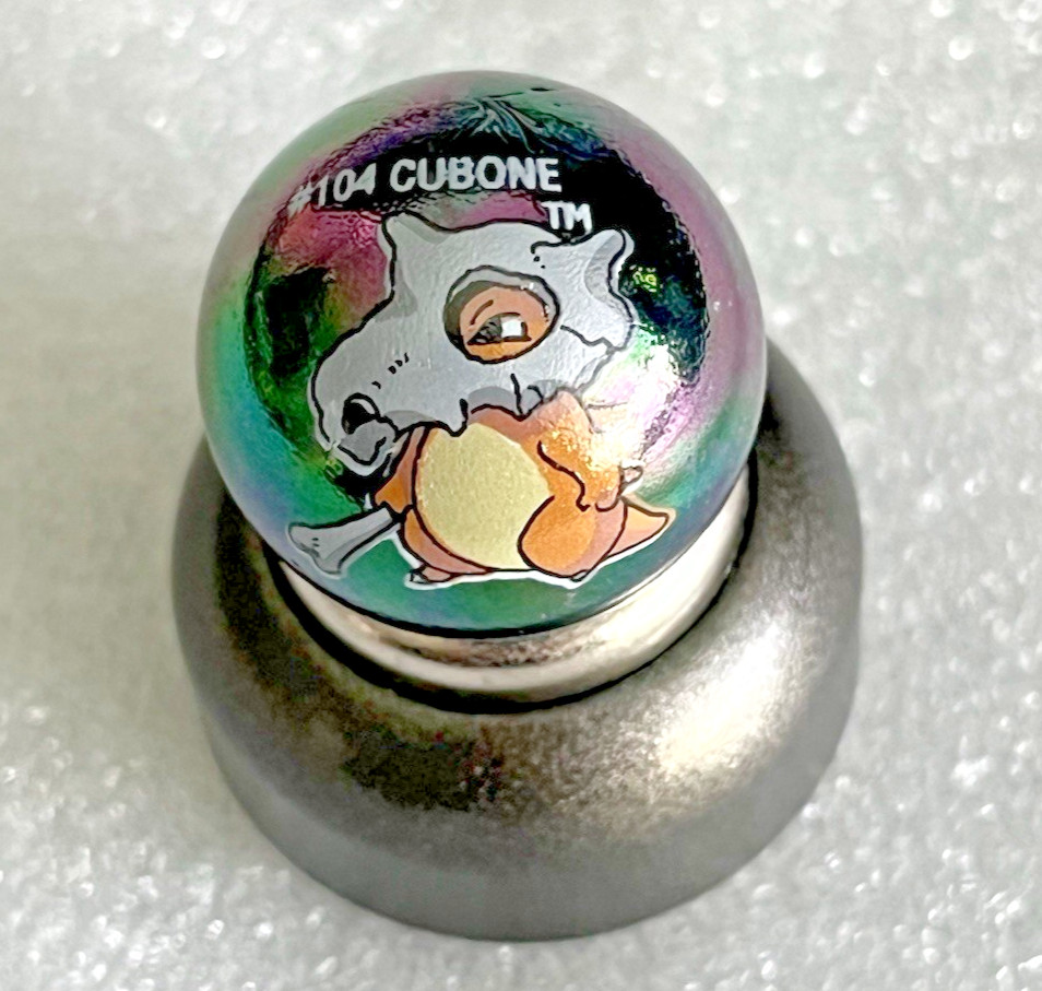 Pokémon Cubone #104 Marble – Rare Iridescent Glass – Vintage 1990s Original