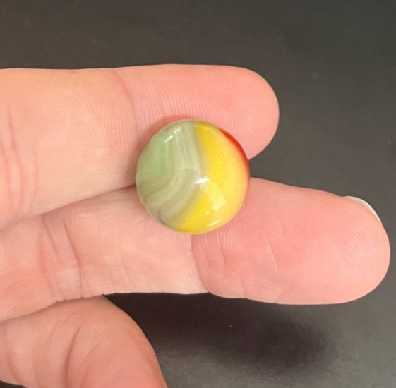 Vintage Marble Akro or Peltier? Vitro V? Multi-Colored from Old Estate (#25)