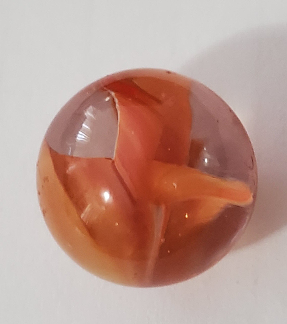 Vintage Hand-Blown Glass Swirl Marble GORGEOUS