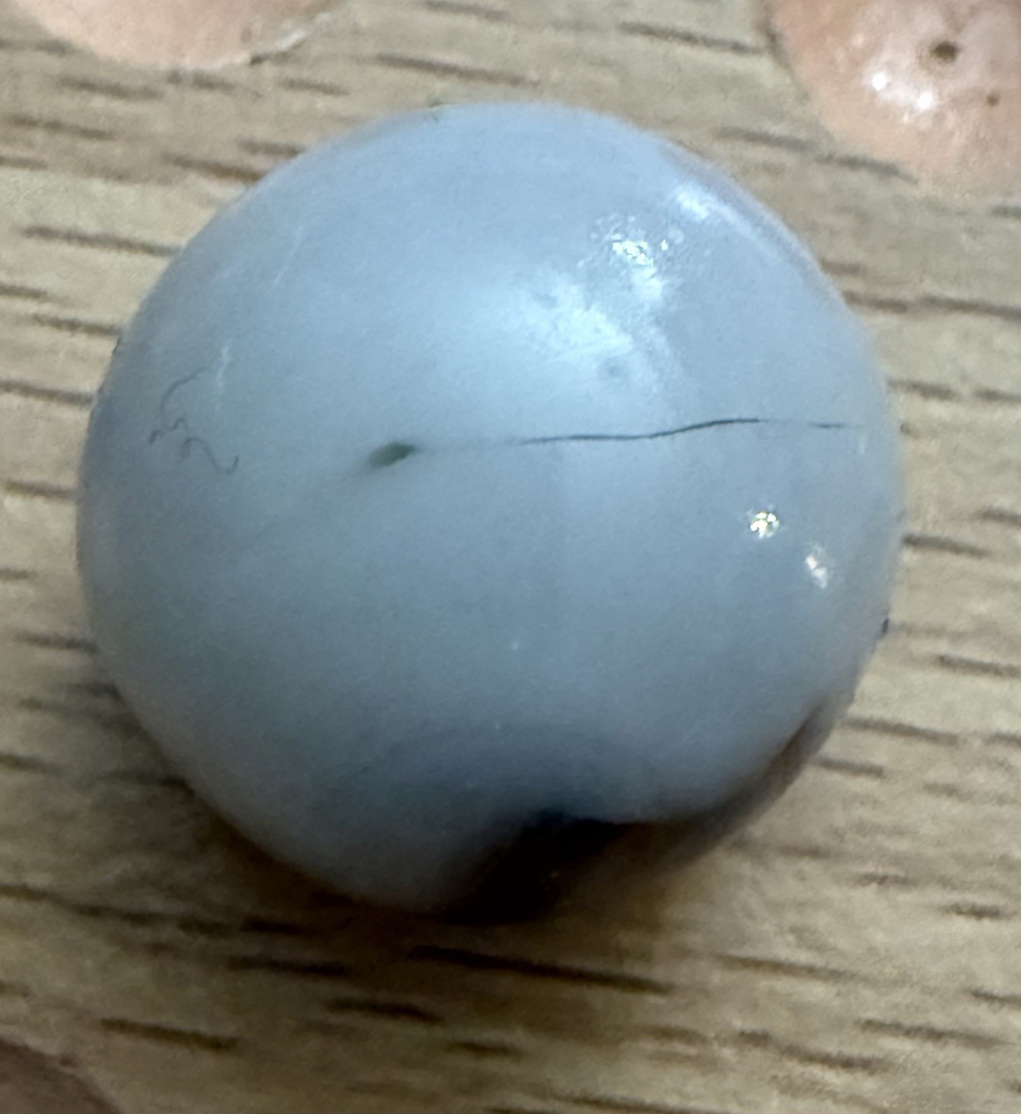 Dark Amethyst Purple Opaque Early VITRO Conqueror Patch Vintage Marble .69