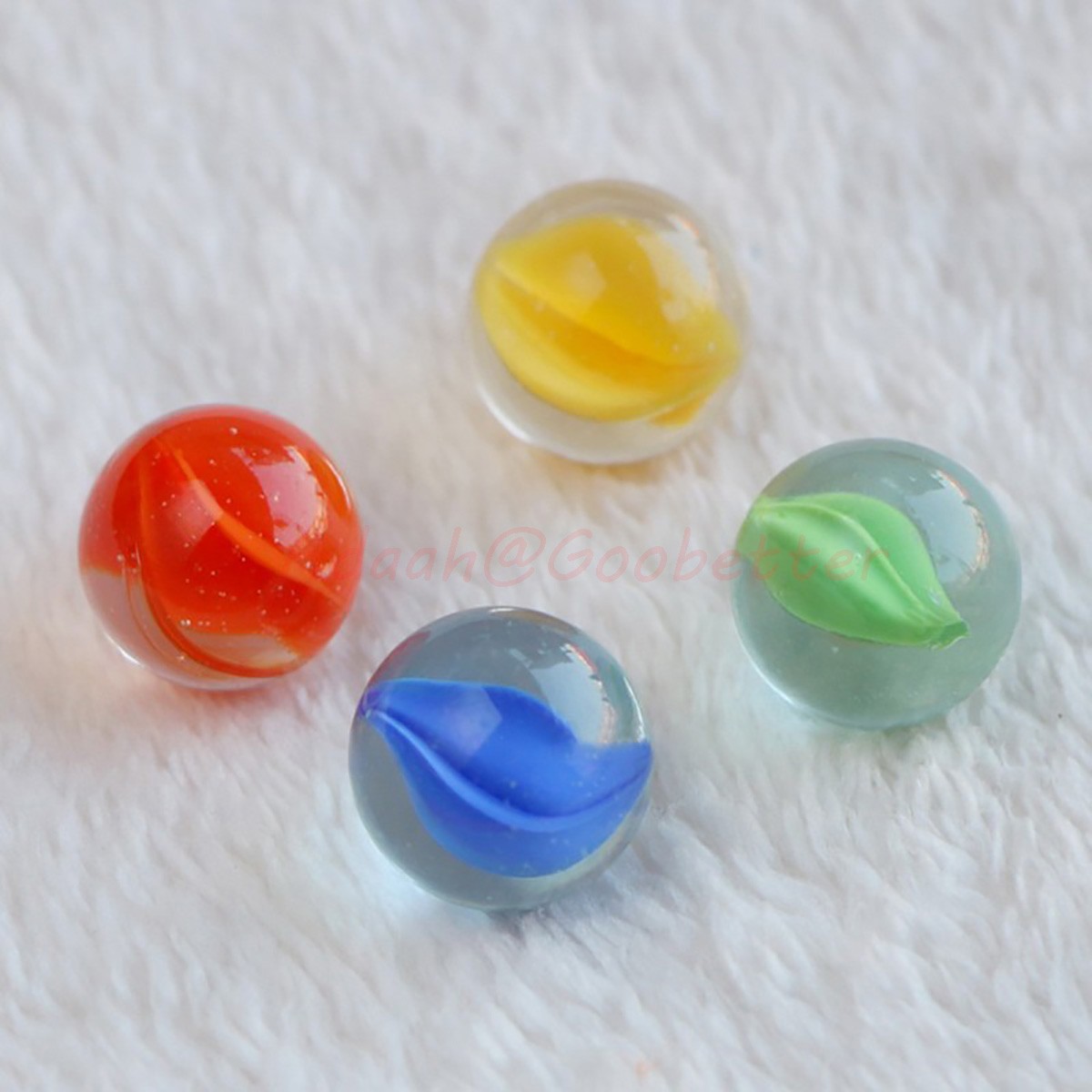 16mm Marbles Glass Ball 4 Colors Traditional Vintage Classic Toy Game DIY Decor