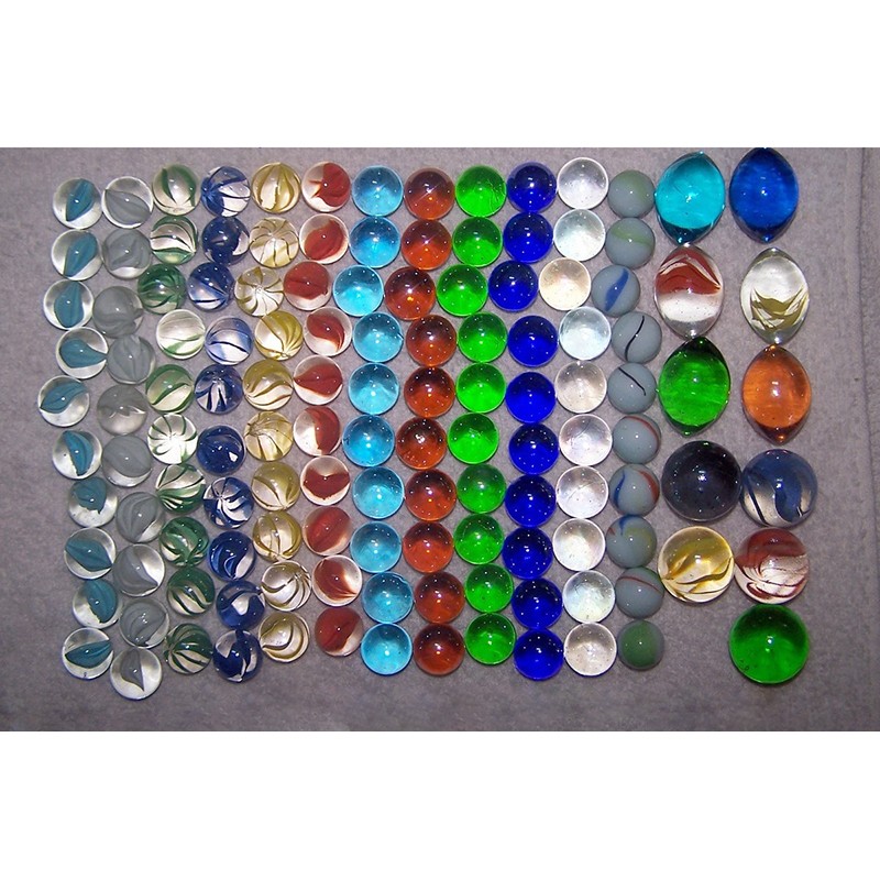 Glass Beads Combination Set Glass Balls Stones Pebbles Vase Fish Tank Decor Toy
