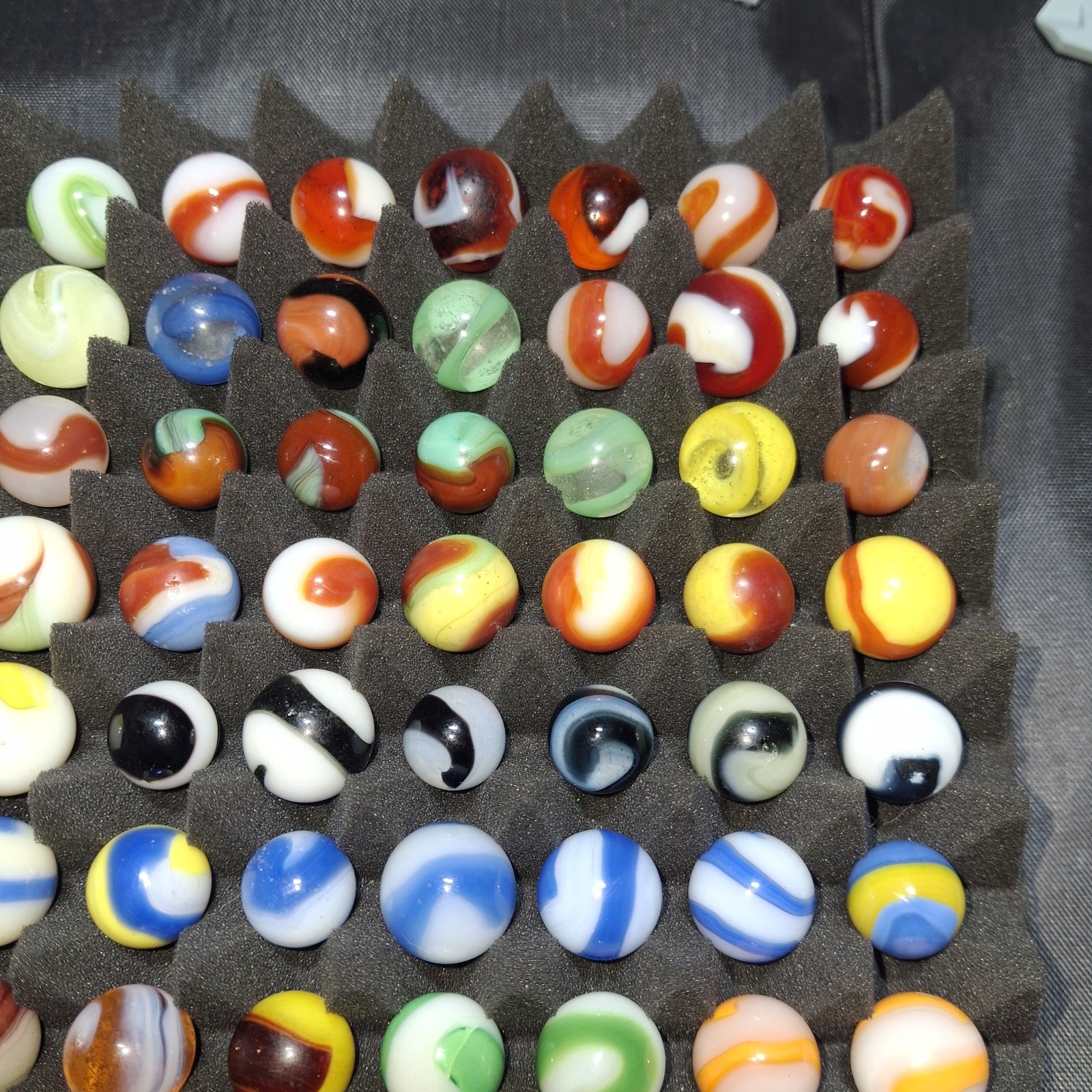 Vintage Akro Agtate Marble Lot, Corks, Oxblood, Patch And Ribbon Snake